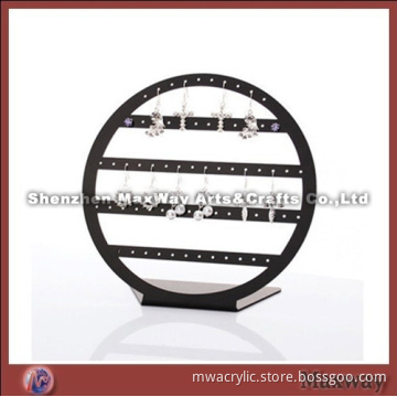 Acrylic Black Round Ear Nail/Pin/Pendants Display Holder